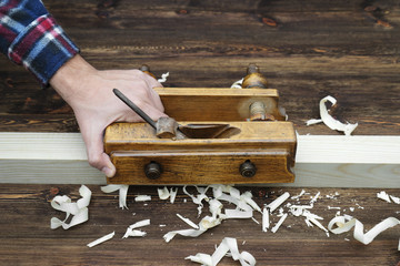 Hands of a carpenter