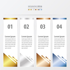 abstract banner design   gold, bronze, silver, blue color