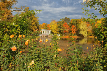 golden autumn in in Catherine park, Tsarskoye Selo (Pushkin)