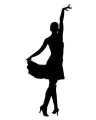 Latin dancer silhouette 