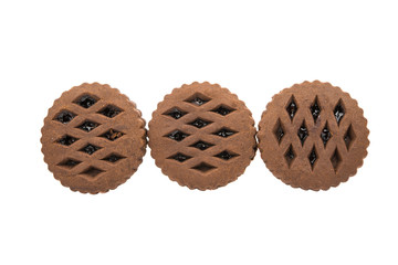 chocolate cookies with jam