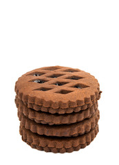 chocolate cookies with jam