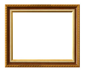 Antique frame isolated on the white background.