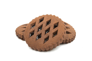 chocolate cookies with jam