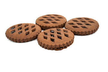 chocolate cookies with jam