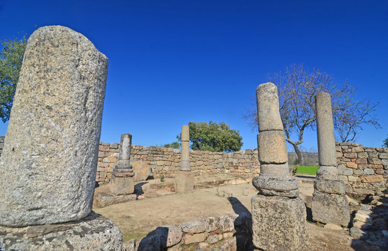 Roman Ruins at Prazo. Portugal