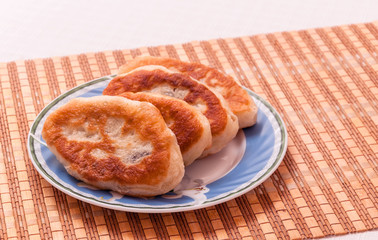 Ukrainian cakes fried in a pan