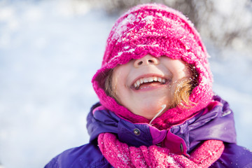 child in winter