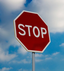 Sign motion without stopping is prohibited