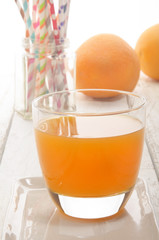 freshly squeezed orange juice in a glass