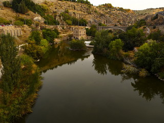 Fototapeta na wymiar Tajo river in Toledo