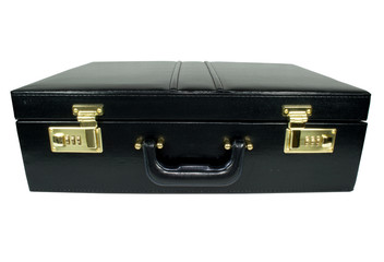 Maletín negro aislado