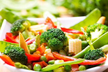mixed vegetables in a bowl