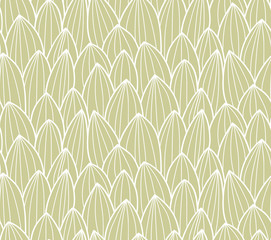 Seamless pattern with hand drawn cactus grid