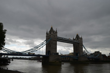 Fototapeta na wymiar Tower Bridge over river Thames, London