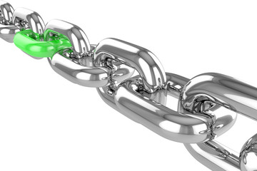 render stainless steel chain