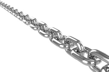 Obraz premium render stainless steel chain