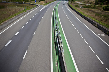 Fototapeta premium Highway through France at summer time