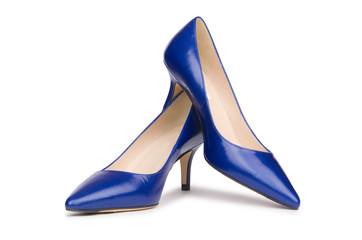 Woman shoes isolated on the white