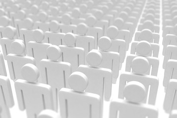 Naklejka premium group of people figures on white background