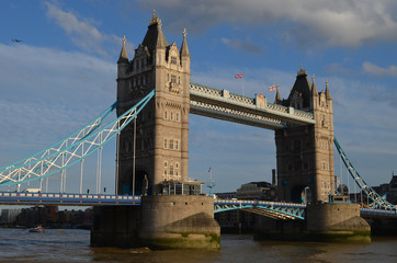 Fototapeta na wymiar Tower bridge over river Thames, London