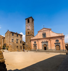 Fototapeta premium St Donato's Church in Civita di Bagnoregio, Italy