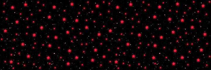 Red Stars on a black background 
