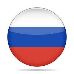 button with flag of Russia