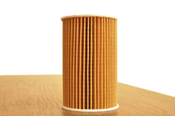oil filter isolated on white background