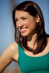 Woman at beach