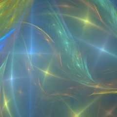 Abstract shapes made of fractal textures.