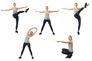 Concept of healthy lifestyle in set