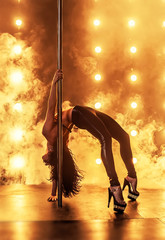 Sexy pole dancer