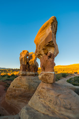 Hoodoos Devils Garden Escalante at Sunrise