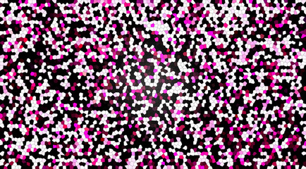 Abstract black, magenta and purple tones stained glass cells background