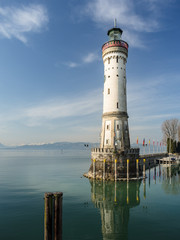 Lindauer Leuchtturm am Bodensee