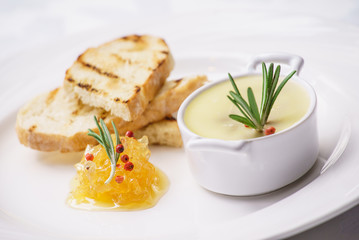 pate with toast