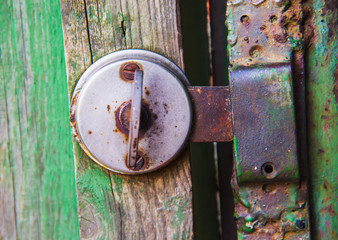 Door rusty lock