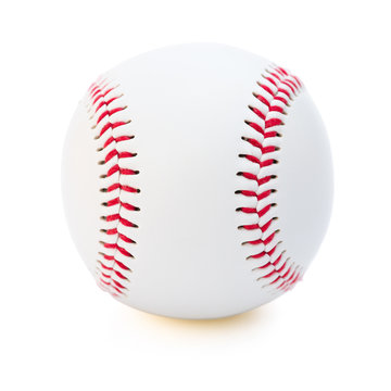baseball on a white background with clipping path