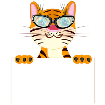  Tiger with poster