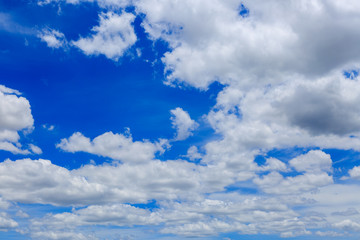 clouds on the blue sky