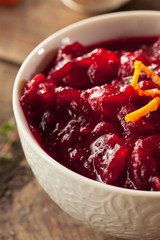 Homemade Organic Red Cranberry Sauce