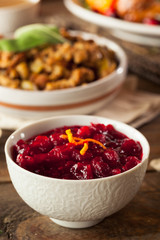Homemade Organic Red Cranberry Sauce