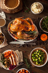 Full Homemade Thanksgiving Dinner © Brent Hofacker