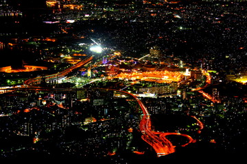 北九州市　皿倉山夜景　100億ドルの夜景