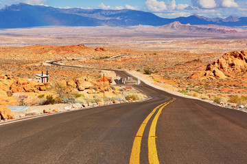 Valley of the Fire national park in Nevada, USA