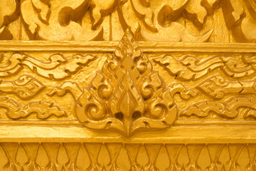 Wat Gold color wall Texture Background