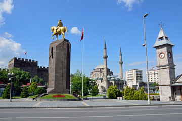 Kayseri Republic Square in Central Anatolia,Turkey