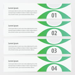 vector banner modern design   green color