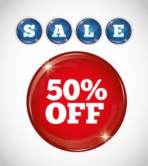 Shopping promo colorful label tag